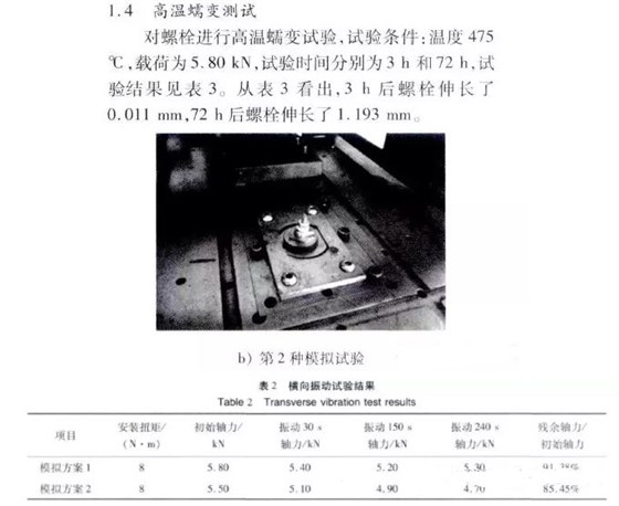 螺栓橫向振動結(jié)果