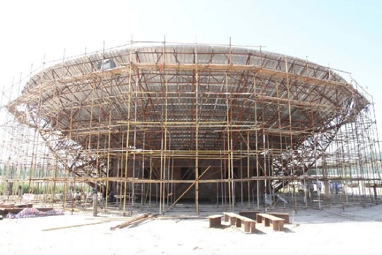 天問一號火星探測器，70米天線（GRAS-4）制造過程圖